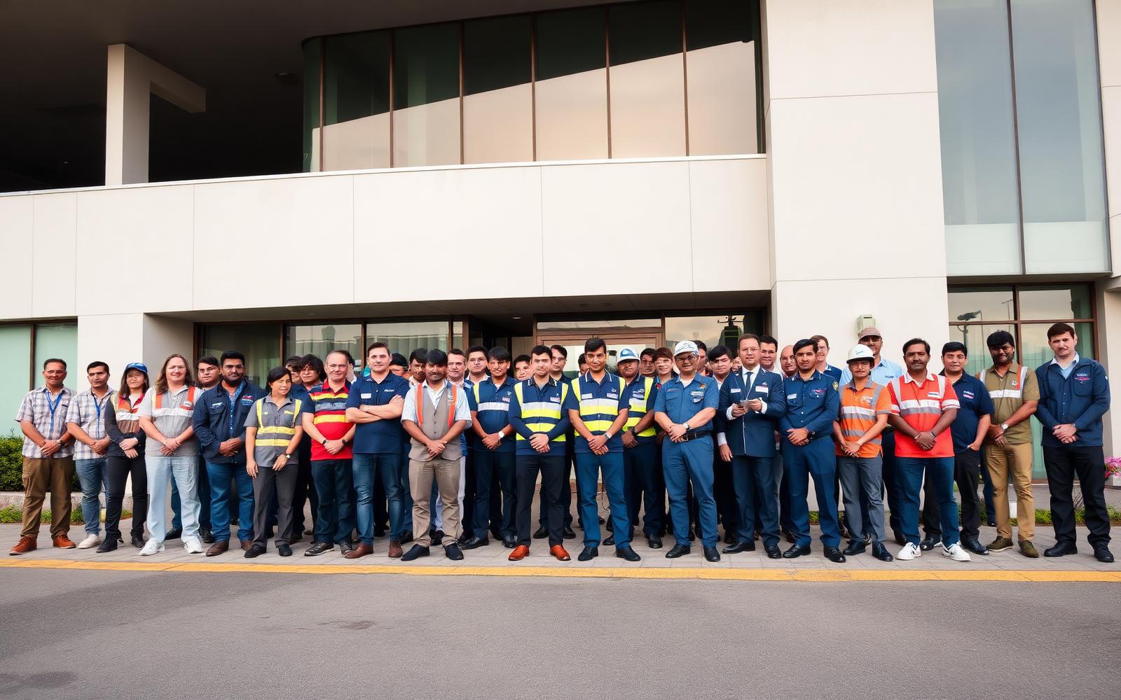Equipe da FB Facilities em briefing